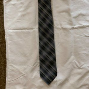 Men's John Ashford Silver Blue Necktie